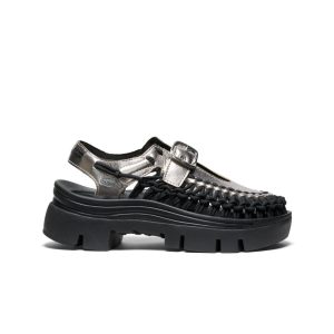 All Gender UNEEK PLT Mary Jane Sneaker  |  Silver/Black