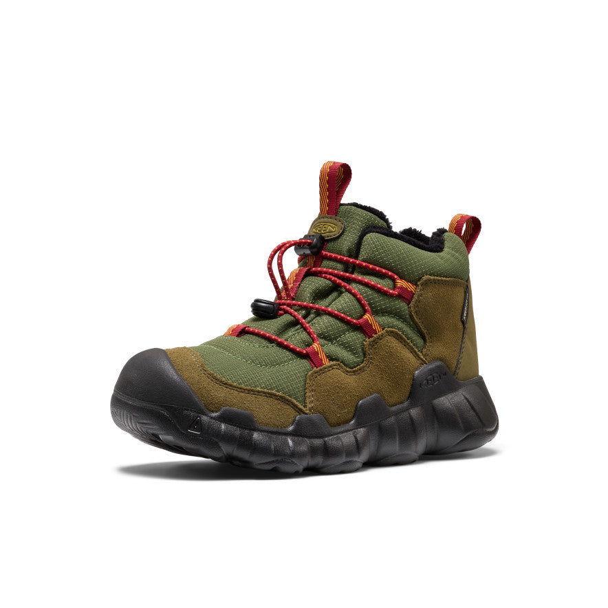Big Kids' Hypowser Waterproof Chukka | Forest Night/Garnet - Image 3
