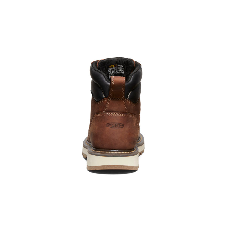 Men's Cincinnati 6 Waterproof 90° Heel Boot (Carbon Toe) | Tuscan Red/Sandshell - Image 5
